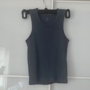 Brandy Melville blueish grey ribbed tank top